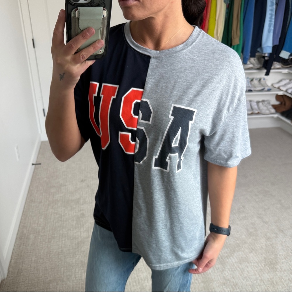 USA Colorblock T-Shirt - Picture 2 of 2